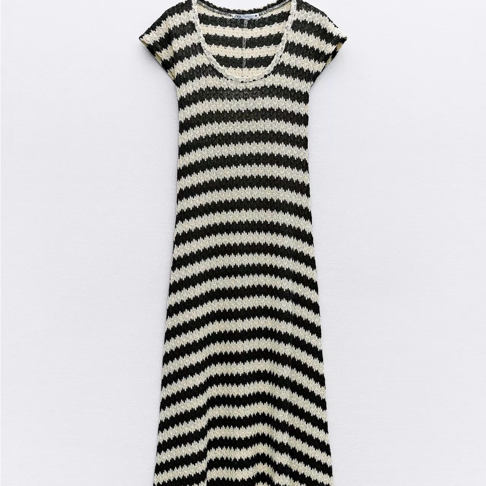 Zara Striped Rustic Knit Dress